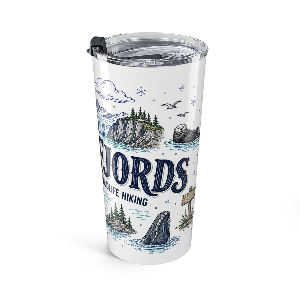 Kenai Fjords National Park 20oz Tumbler | Alaska Coastal Wildlife Hiking Gift | Insulated Stainless Steel Travel Cup