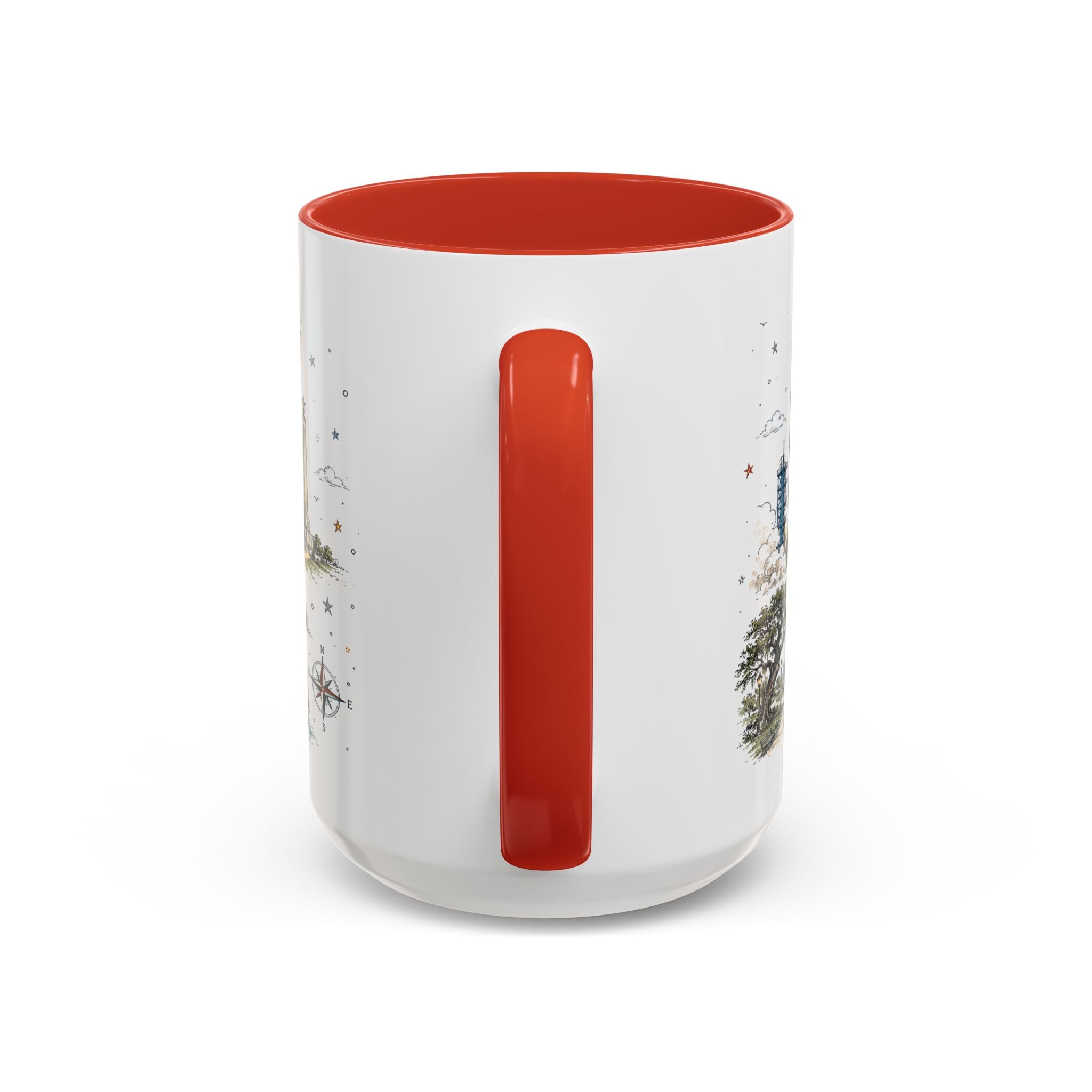 Houston Coffee Mug | Texas Souvenir City Gift | Accent Color Ceramic 11oz 15oz