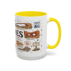 Arches Coffee Mug | National Park Hiking Utah Gift | Accent Color Ceramic 11oz 15oz