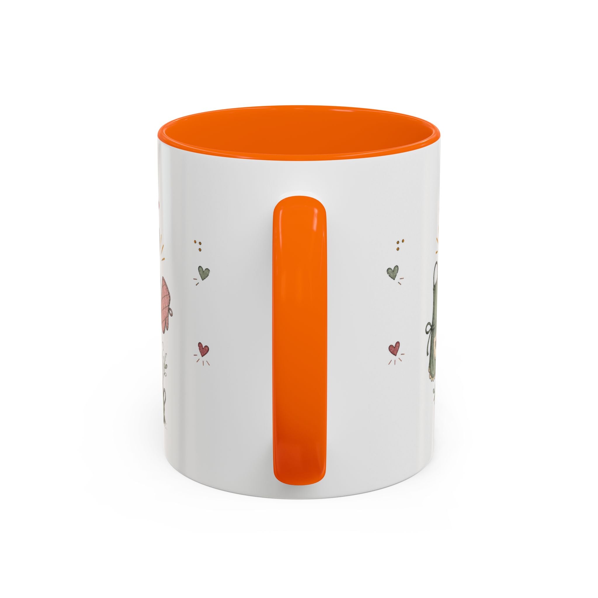 Grandma's Kitchen Hugs Coffee Mug | Gift From Grandkids | Accent Color Ceramic 11oz 15oz