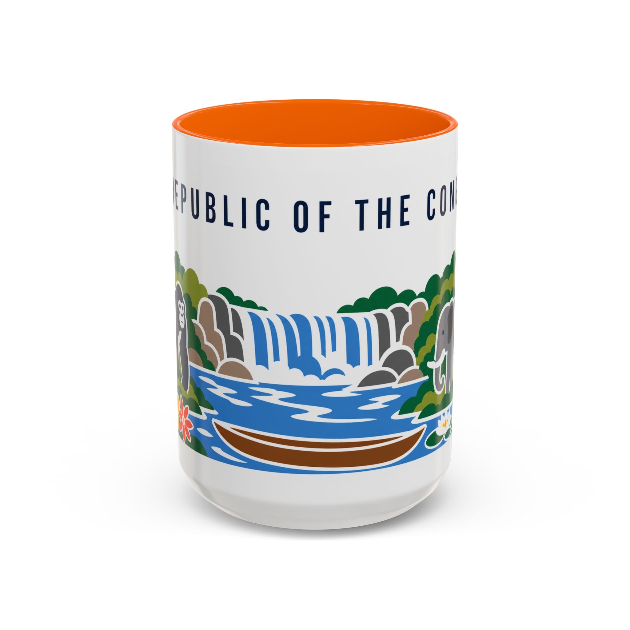 Republic of the Congo Coffee Mug | Travel Souvenir Accent Mug | Country Gift Ceramic Cup 11oz 15oz