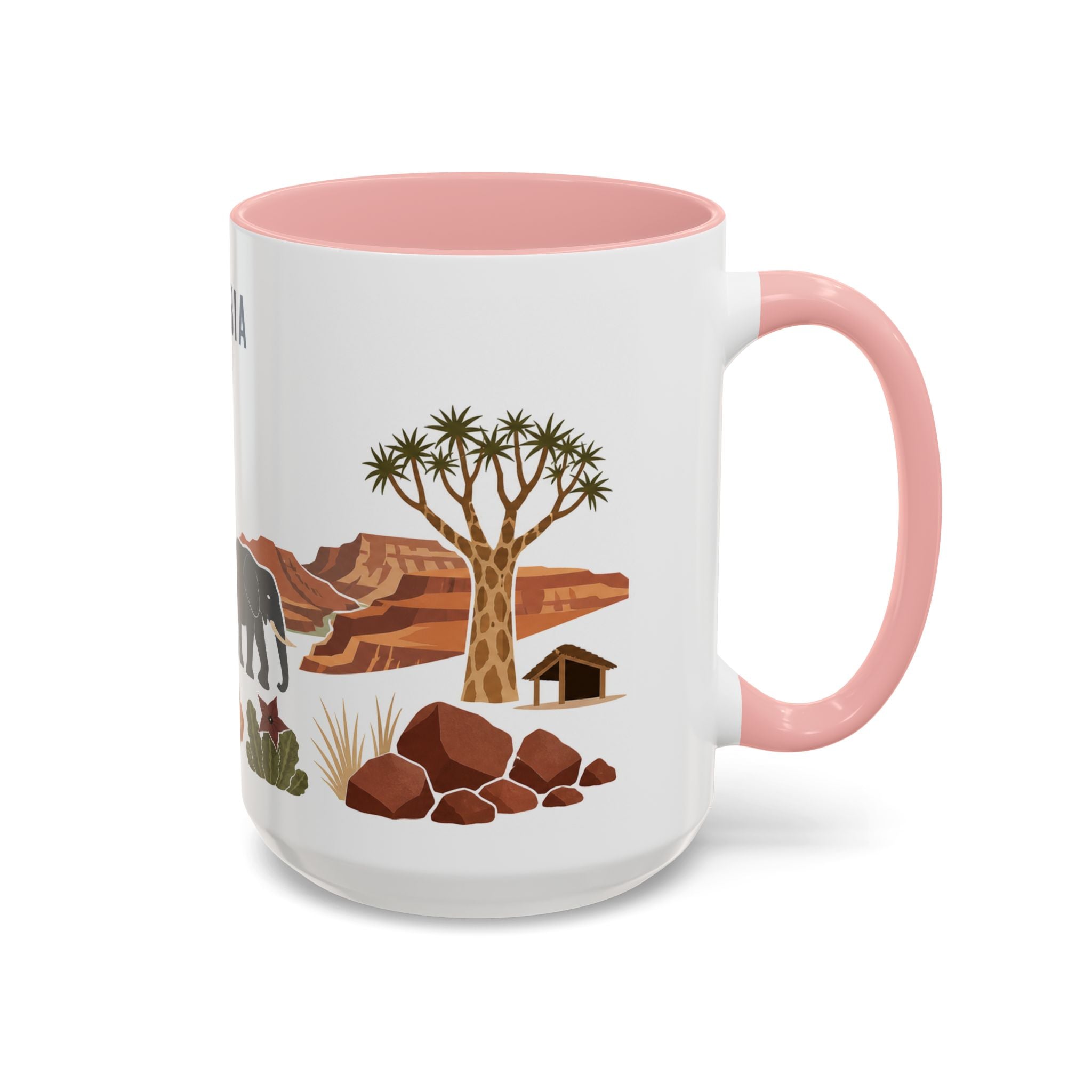 Namibia Coffee Mug | Travel Souvenir Accent Mug | Country Gift Ceramic Cup 11oz 15oz