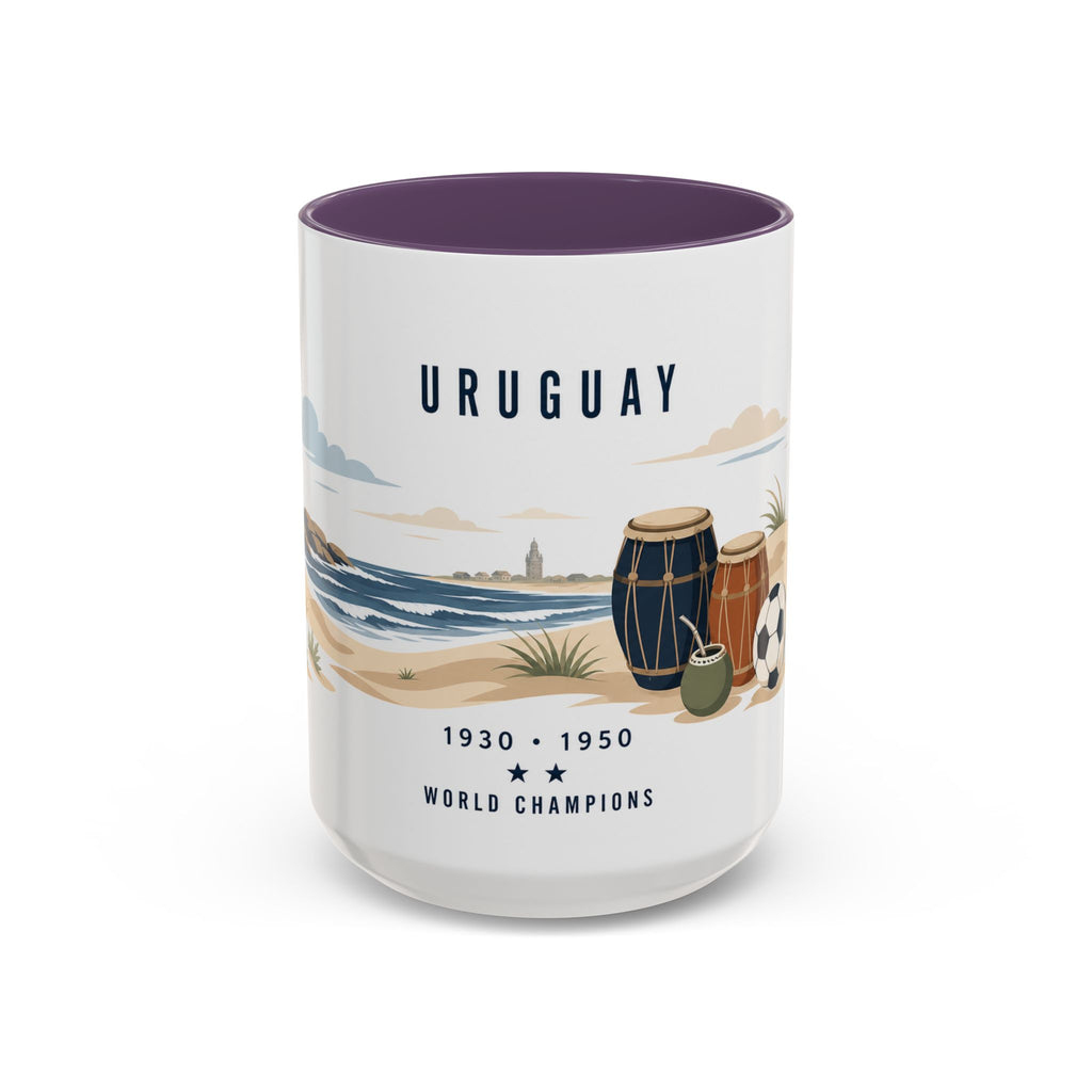 Uruguay World Champions Mug | Two Time Soccer Champion Gift | Uruguayan Football Fan Cup | 1930 1950 | 11oz 15oz Accent Mug