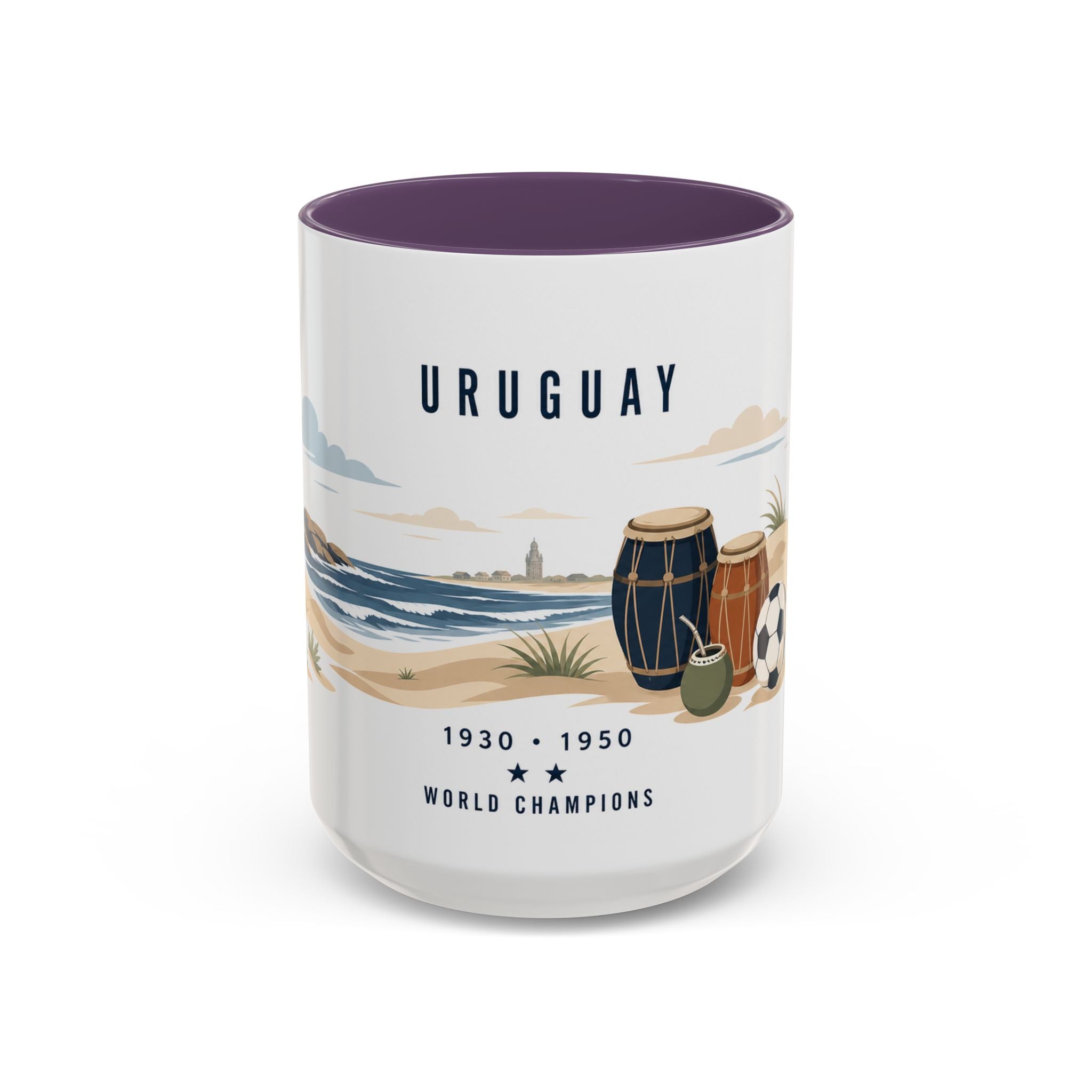 Uruguay World Champions Mug | Two Time Soccer Champion Gift | Uruguayan Football Fan Cup | 1930 1950 | 11oz 15oz Accent Mug