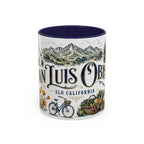 San Luis Obispo Coffee Mug | United States Travel Souvenir | Vintage Illustrated City Gift | 11 oz 15 oz Accent Mug