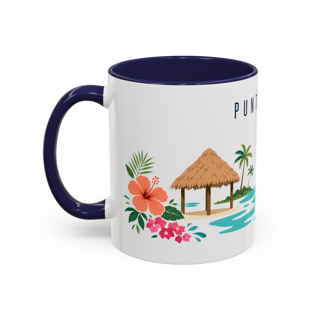 Punta Cana Coffee Mug | Dominican Republic Travel Souvenir | Porcelain Decal City Gift | 11oz 15oz Accent Mug