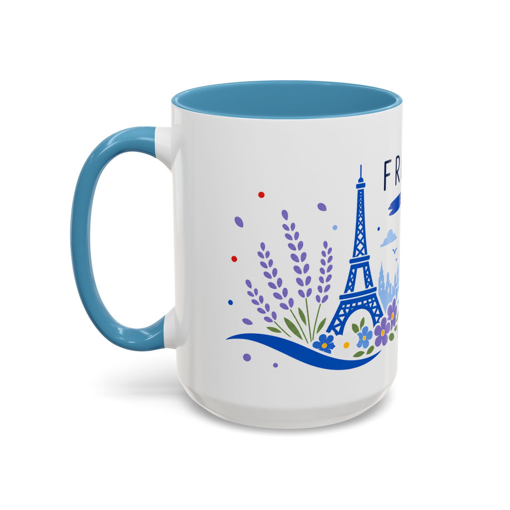 France Coffee Mug | Travel Souvenir Accent Mug | Country Gift Ceramic Cup 11oz 15oz