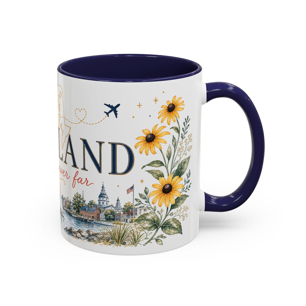 Maryland State Map Mug | Homesick Gift, Long Distance Friendship Coffee Cup (11oz 15oz)