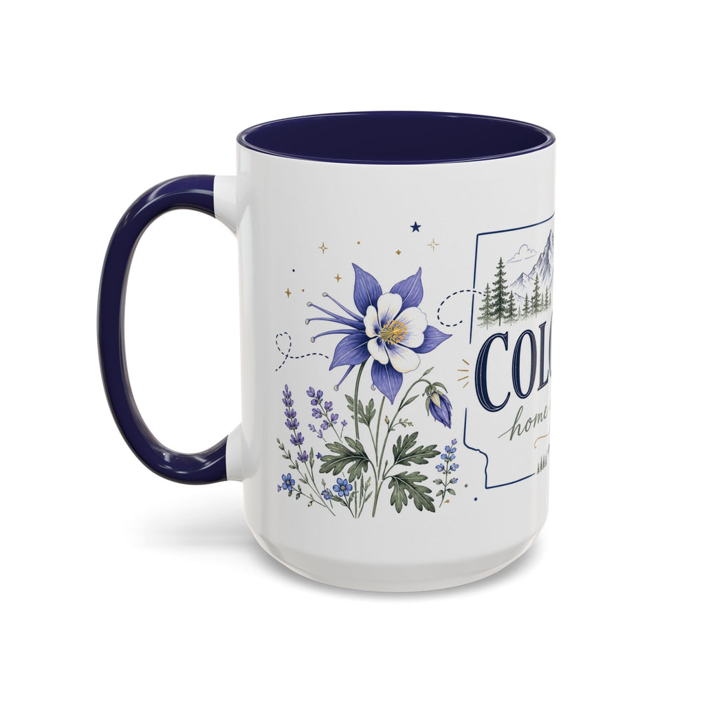 Colorado State Mug | Rocky Mountain Botanical Design | Moving Away Gift