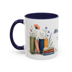 Personalized Reading Teacher Mug | Custom Name Book Lover Coffee Cup | Teacher Appreciation Gift
