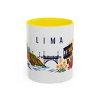 Lima Coffee Mug | Peru Travel Souvenir | Porcelain Decal City Gift | 11oz 15oz Accent Mug