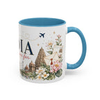 India Home Country Mug | Moving Away Gift | Long Distance Friendship | 11 oz 15 oz Accent Mug