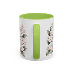 Connecticut State Map Mug | Botanical Accent Coffee Cup (11oz 15oz)