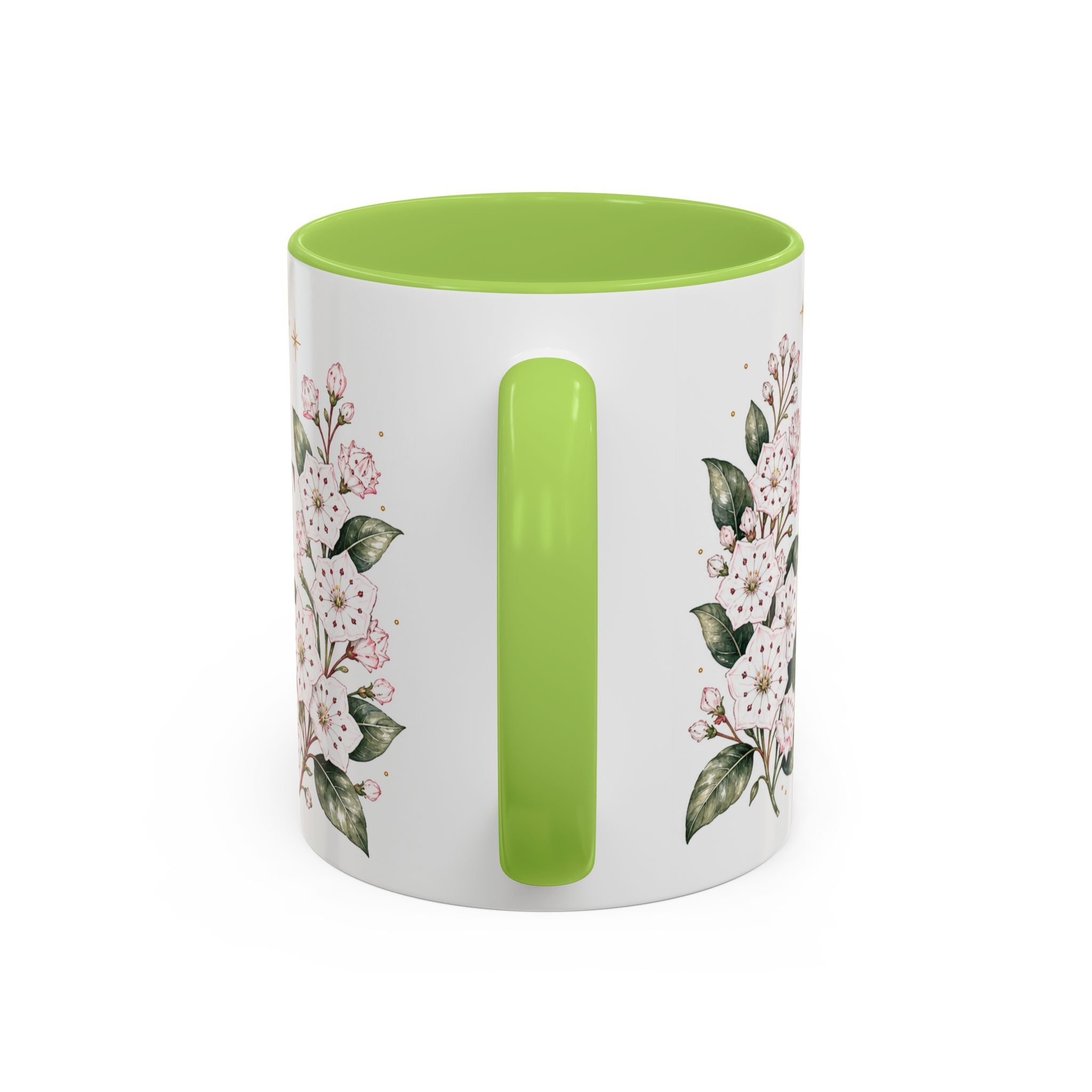 Connecticut State Map Mug | Botanical Accent Coffee Cup (11oz 15oz)