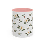 Louisiana Magnolia Mug, State Flower Floral Coffee Cup, 11oz Botanical Gift
