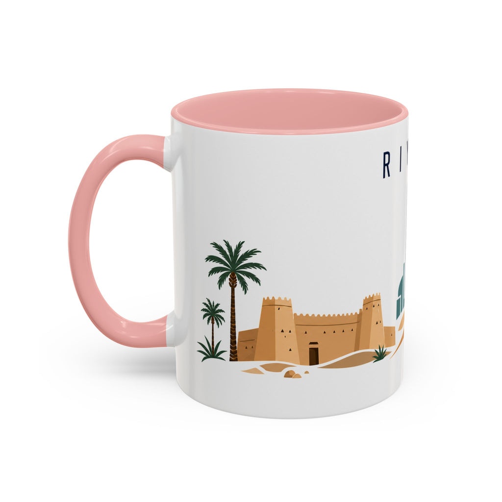 Riyadh Coffee Mug | Saudi Arabia Travel Souvenir | Porcelain Decal City Gift | 11oz 15oz Accent Mug