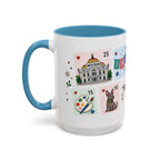 Mexico City Coffee Mug | Postage Stamp Collage Mug | Travel Souvenir Accent Cup 11oz 15oz