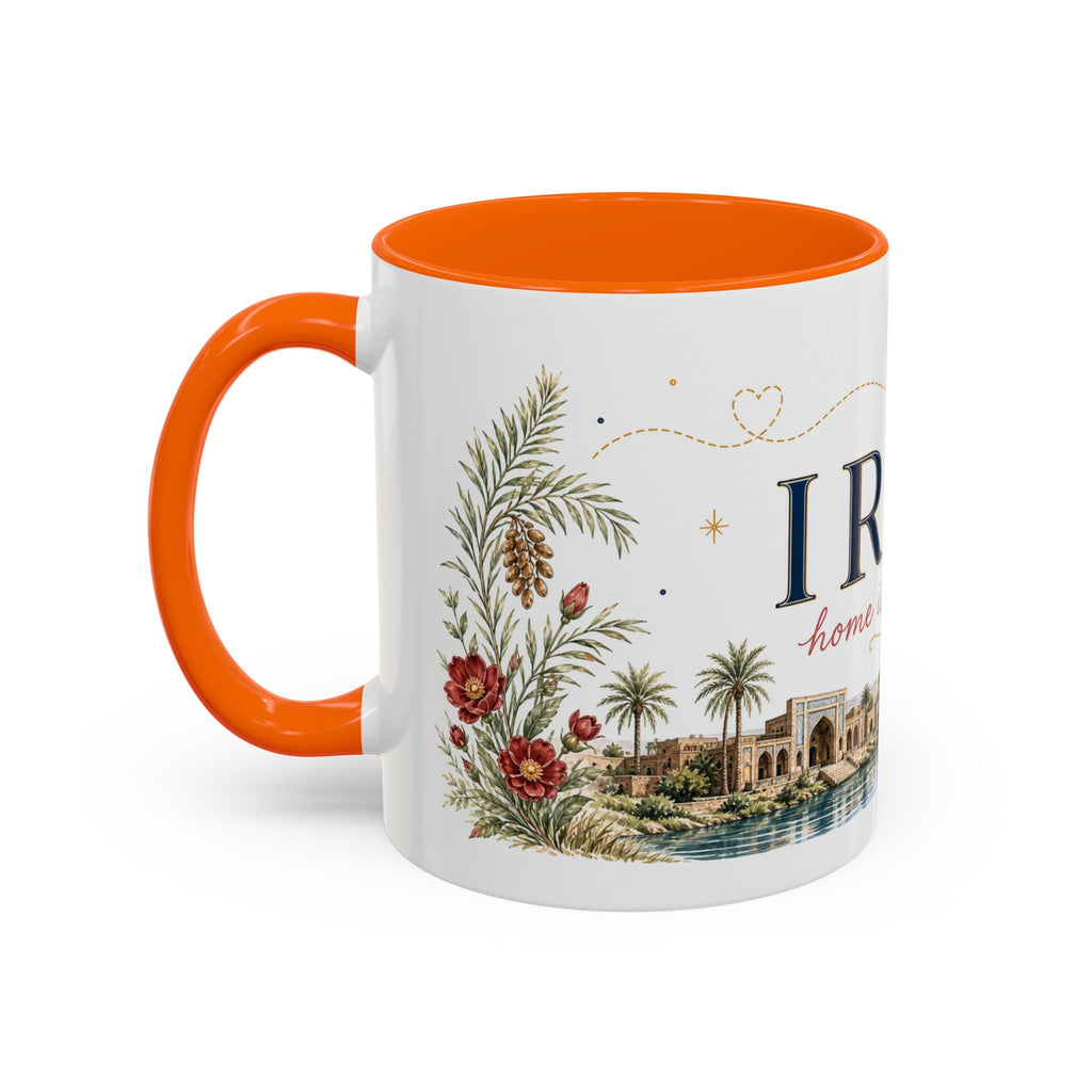 Iraq Home Country Mug | Moving Away Gift | Long Distance Friendship | 11 oz 15 oz Accent Mug