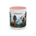 Sequoia National Park Coffee Mug | Solid Color Block Park Souvenir | 11oz 15oz Accent Mug