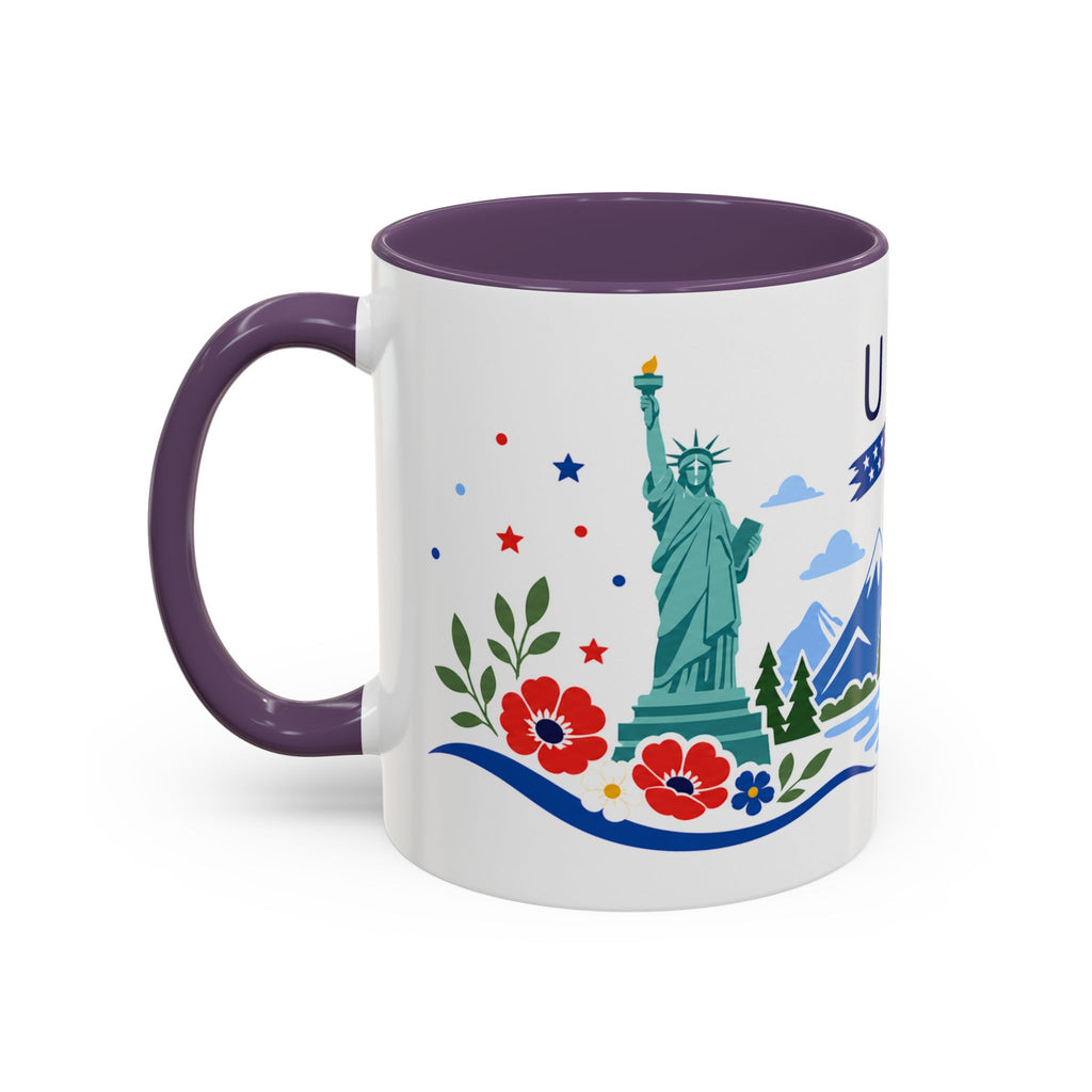 United States Coffee Mug | Travel Souvenir Accent Mug | Country Gift Ceramic Cup 11oz 15oz