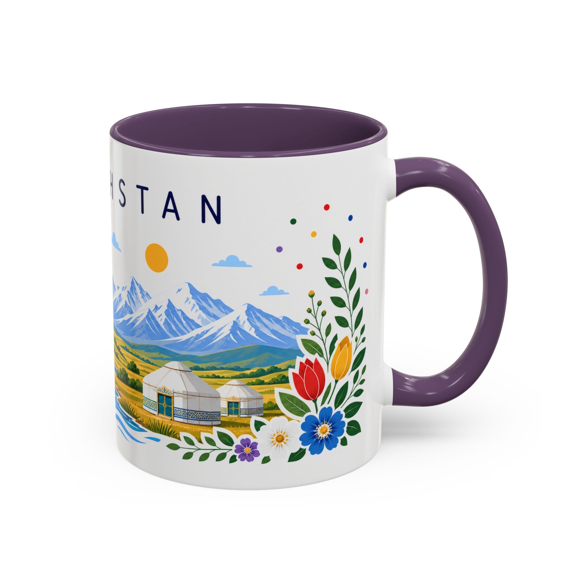 Kazakhstan Coffee Mug | Travel Souvenir Accent Mug | Place Gift Ceramic Cup 11oz 15oz