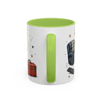 Grandpa's Jokes Are Legendary Coffee Mug | Funny Gift From Grandkids | Accent Ceramic 11oz 15oz
