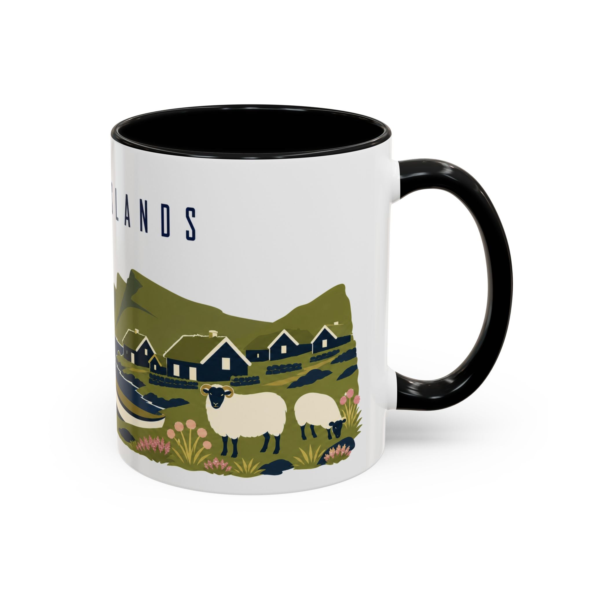 Faroe Islands Coffee Mug | Travel Souvenir Accent Mug | Country Gift Ceramic Cup 11oz 15oz