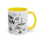 Houston Coffee Mug | Texas Souvenir City Gift | Accent Color Ceramic 11oz 15oz