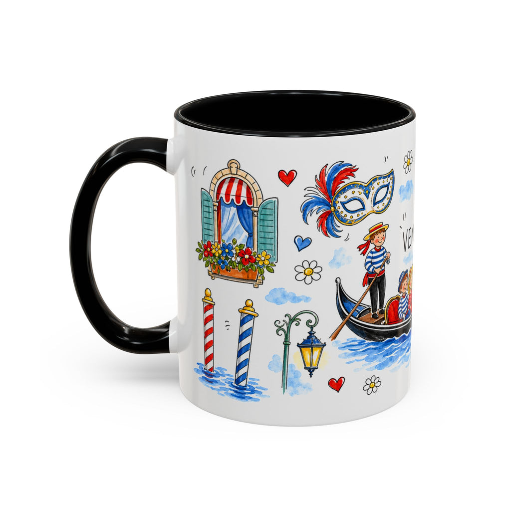 Venice Travel Mug | European City Souvenir Accent Coffee Mug | 11oz 15oz Ceramic Cup