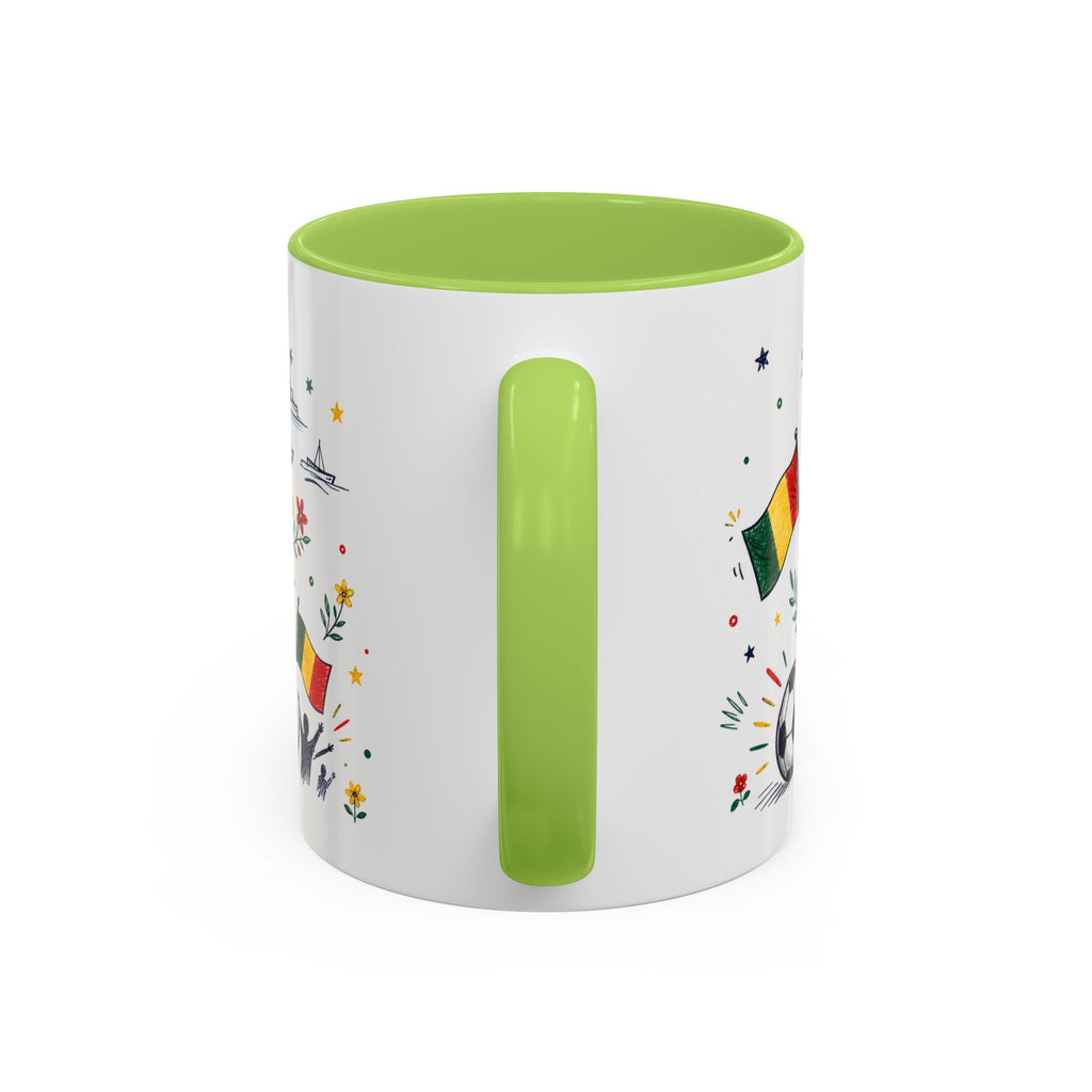 Senegal Soccer Coffee Mug | World Cup Fan Gift | Accent Color Ceramic 11oz 15oz Match Day Cup