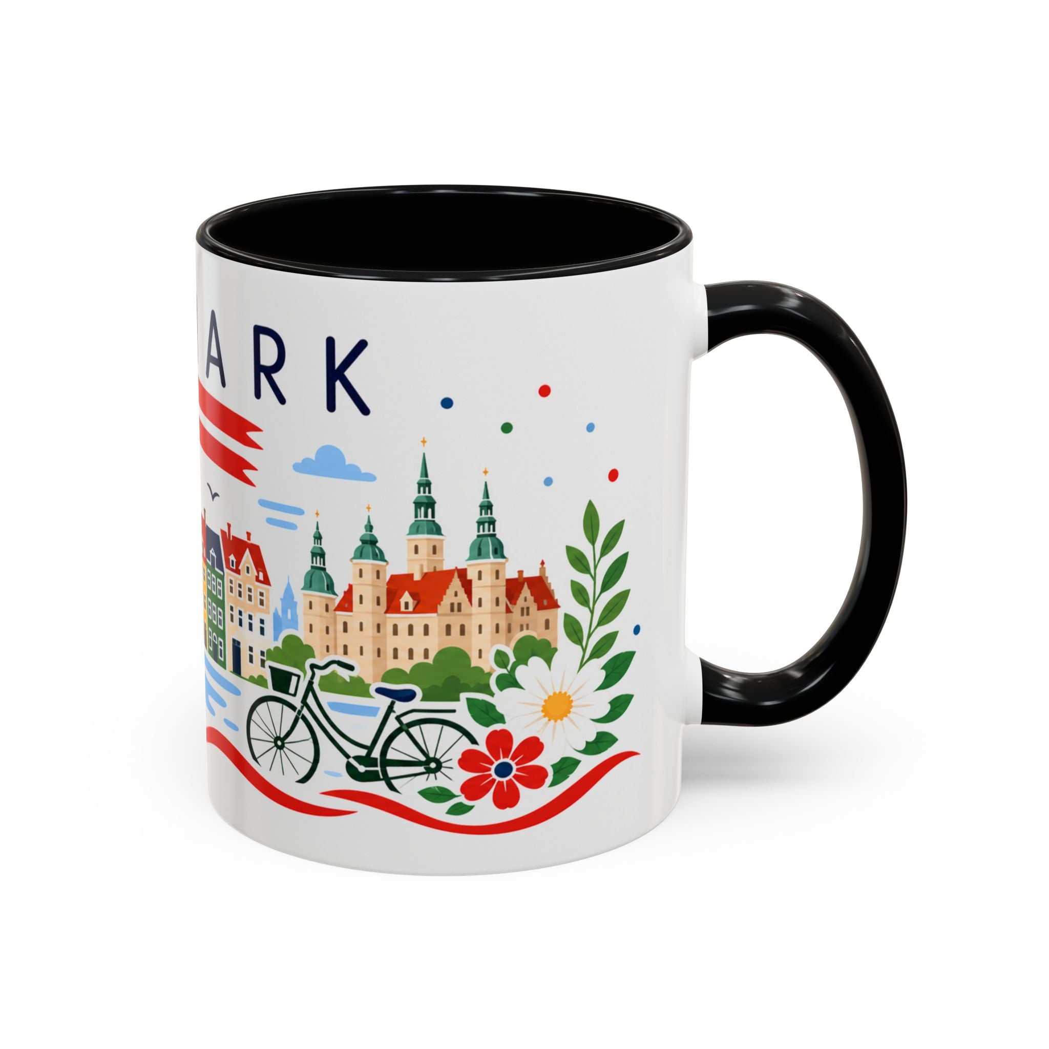 Denmark Coffee Mug | Travel Souvenir Accent Mug | Country Gift Ceramic Cup 11oz 15oz