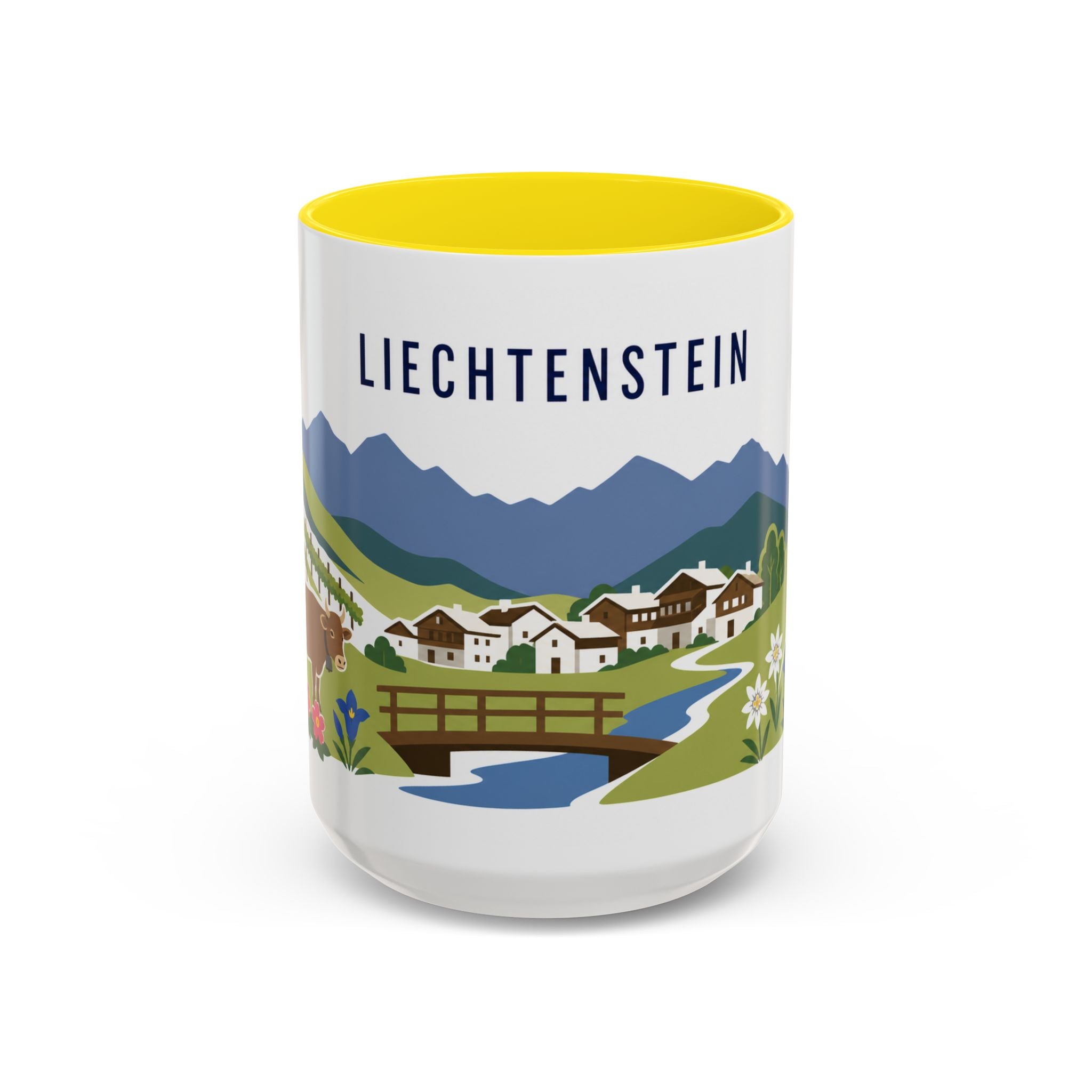 Liechtenstein Coffee Mug | Travel Souvenir Accent Mug | Country Gift Ceramic Cup 11oz 15oz