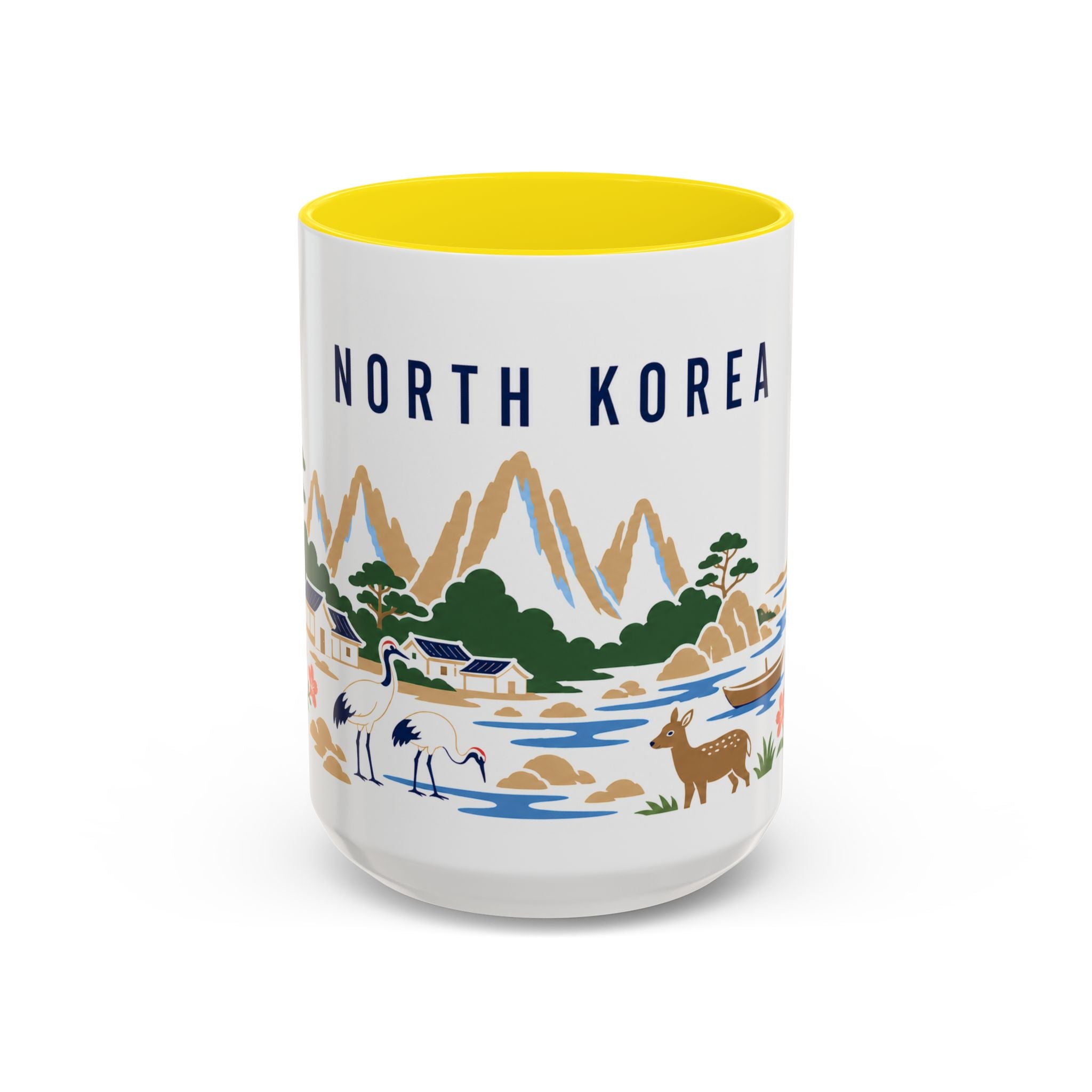 North Korea Coffee Mug | Travel Souvenir Accent Mug | Country Gift Ceramic Cup 11oz 15oz