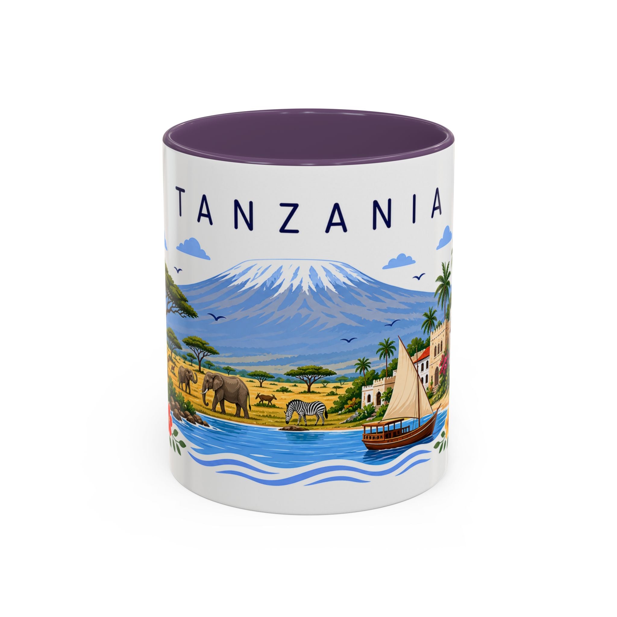 Tanzania Coffee Mug | Travel Souvenir Accent Mug | Place Gift Ceramic Cup 11oz 15oz