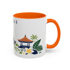 Denpasar Coffee Mug | Indonesia Travel Souvenir | Porcelain Decal City Gift | 11oz 15oz Accent Mug