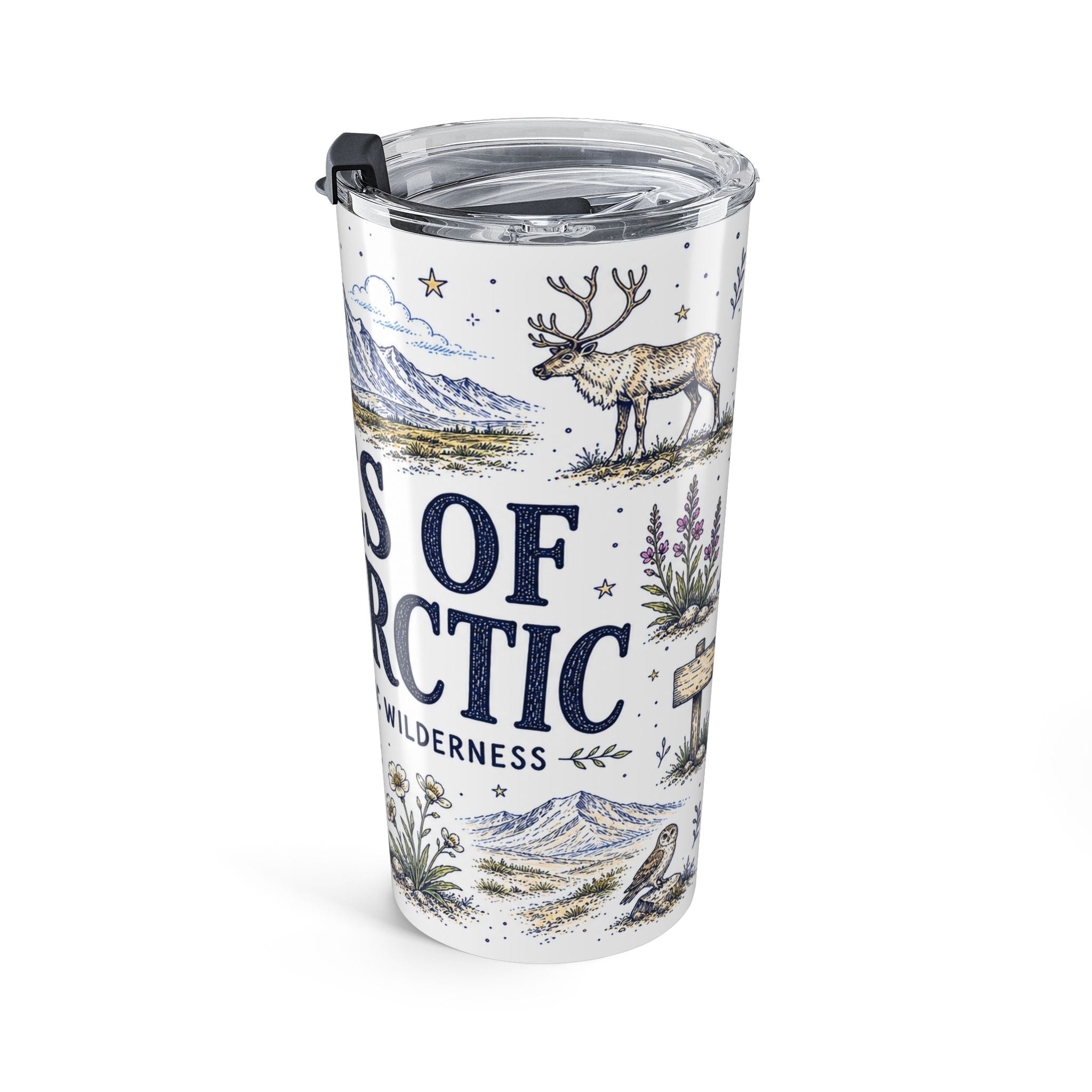 Gates of the Arctic National Park 20oz Tumbler | Alaska Arctic Wilderness Gift | Insulated Stainless Steel Travel Cup