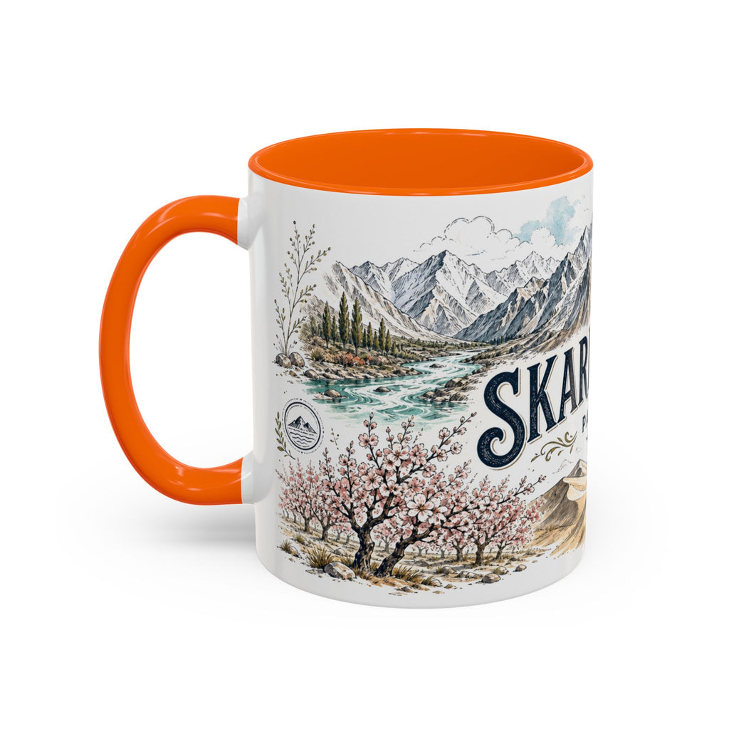 Skardu Valley Mug, Pakistan Travel Souvenir, Bucket List Gift, Accent Ceramic Coffee Mug 11oz 15oz