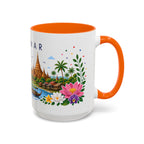 Myanmar Coffee Mug | Travel Souvenir Accent Mug | Place Gift Ceramic Cup 11oz 15oz