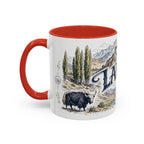 Ladakh Mug, India Travel Souvenir, Bucket List Gift, Accent Ceramic Coffee Mug 11oz 15oz