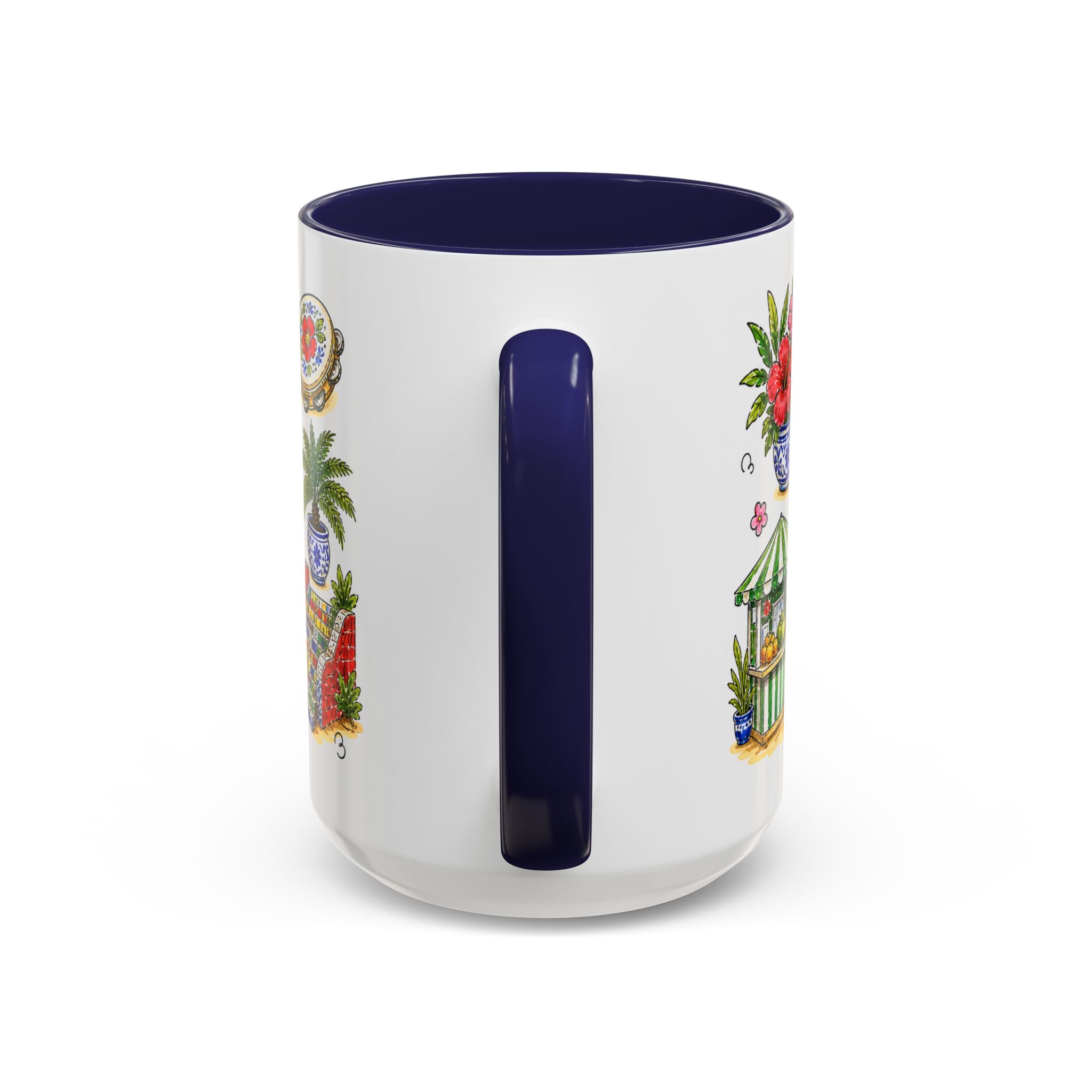Rio de Janeiro Illustrated Travel Mug | City Souvenir Accent Coffee Mug | 11oz 15oz Ceramic Cup
