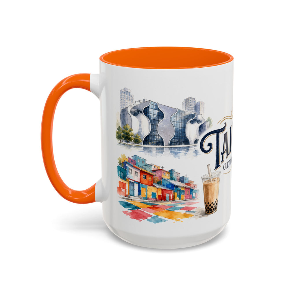 Taichung Coffee Mug | Taiwan Travel Souvenir | Vintage Illustrated City Gift | 11 oz 15 oz Accent Mug