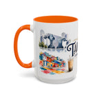 Taichung Coffee Mug | Taiwan Travel Souvenir | Vintage Illustrated City Gift | 11 oz 15 oz Accent Mug