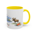 Anchorage Illustrated Travel Mug | City Souvenir Accent Coffee Mug | 11oz 15oz Ceramic Cup