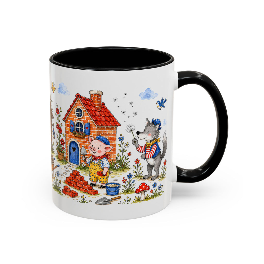 Three Little Pigs Mug | Storybook Fairy Tale Accent Coffee Mug | EveryLegend