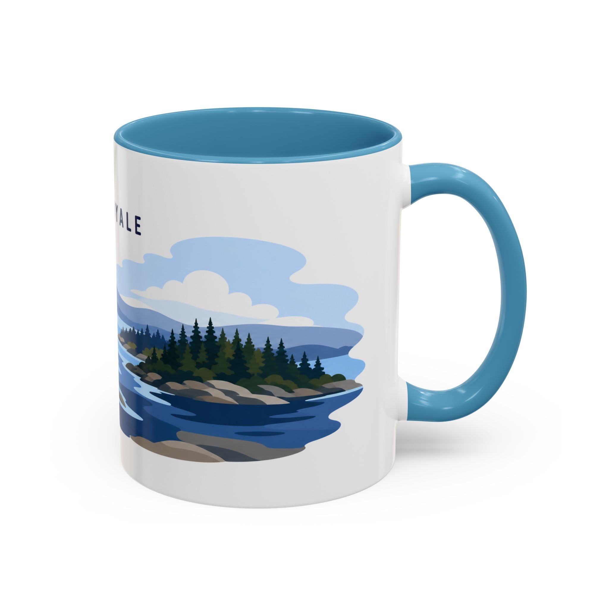 Isle Royale National Park Coffee Mug | Solid Color Block Park Souvenir | 11oz 15oz Accent Mug