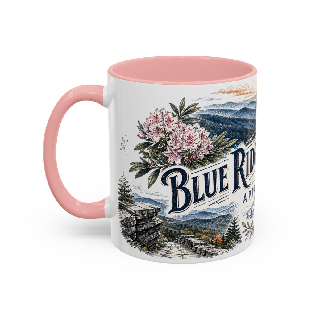 Blue Ridge Parkway Mug, Appalachia Travel Souvenir, Bucket List Gift, Accent Ceramic Coffee Mug 11oz 15oz