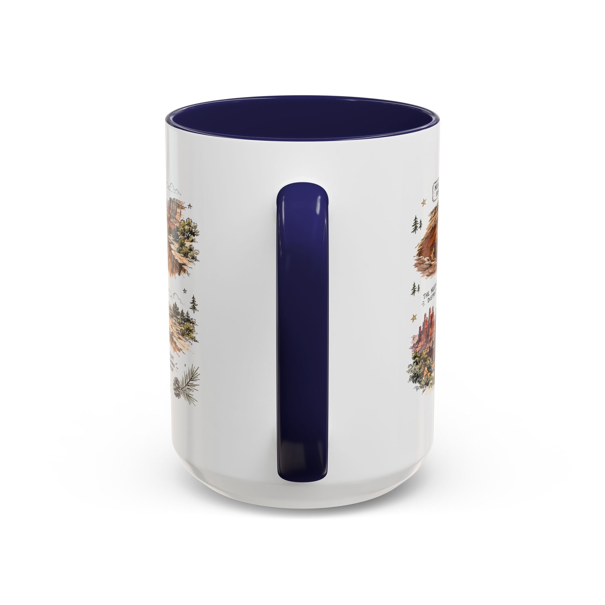 Canyonlands National Park Coffee Mug | Utah Red Rock Desert River Gift | Accent Color Ceramic 11oz 15oz