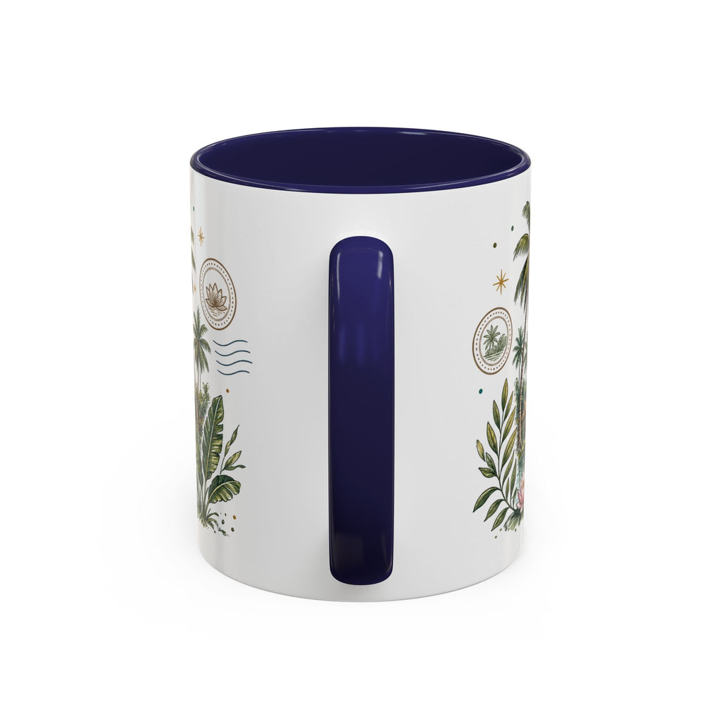 Kerala Backwaters Coffee Mug | Travel Destination Souvenir Gift | Accent Color Ceramic 11oz 15oz