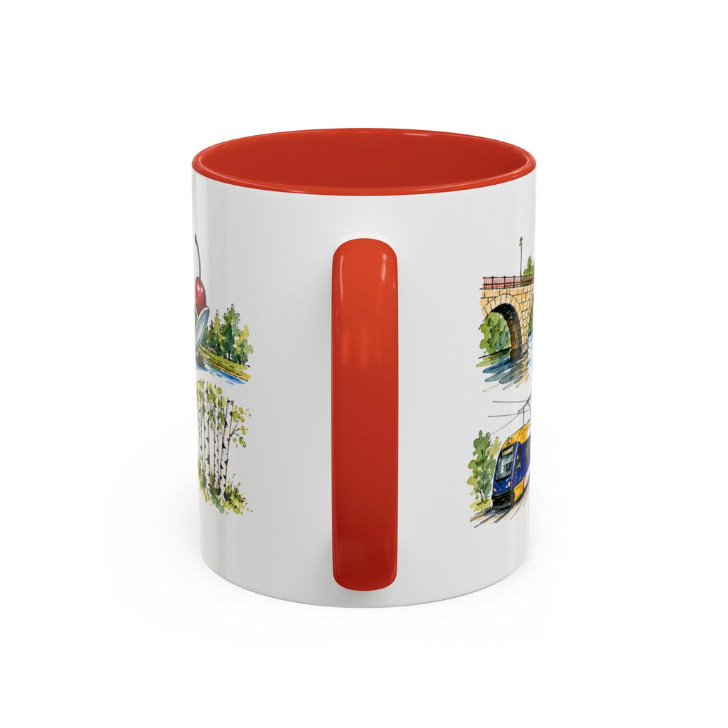 Minneapolis Illustrated Travel Mug | City Souvenir Accent Coffee Mug | 11oz 15oz Ceramic Cup