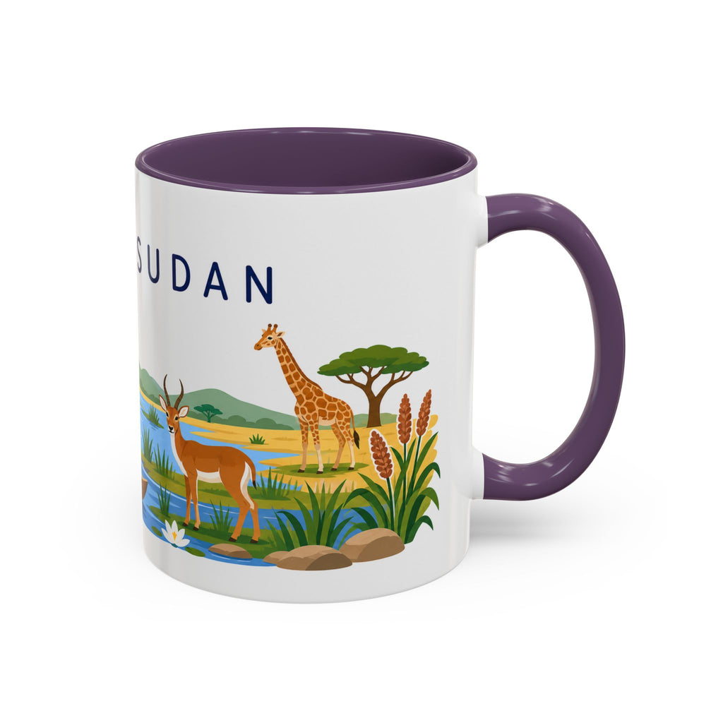 South Sudan Coffee Mug | Travel Souvenir Accent Mug | Country Gift Ceramic Cup 11oz 15oz
